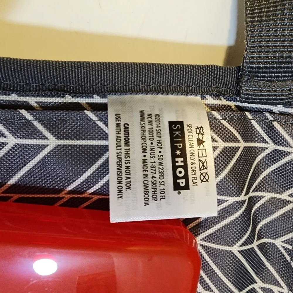 SKIP HOP gray Changing Diapers pad storage luggage